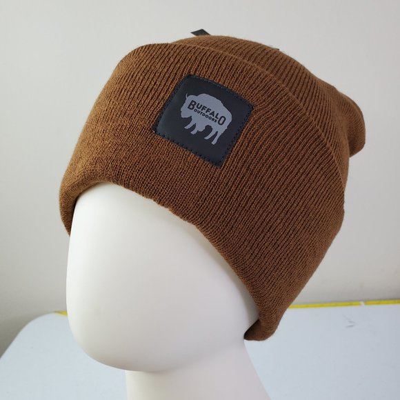 Buffalo Outdoors® Brown Buffalo Winter Knit Reflective Work Hat - Picture 1 of 6